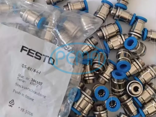 FESTO QS-G1/8-6-I Đầu nối đẩy vào , dòng QS