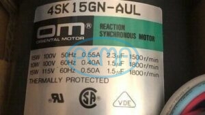 ORIENTAL MOTOR 4SK15GN-AUL AC100V Động cơ phản ứng đồng bộ , dòng K